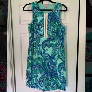 Blue and Green Lilly Pulitzer Shift Dress